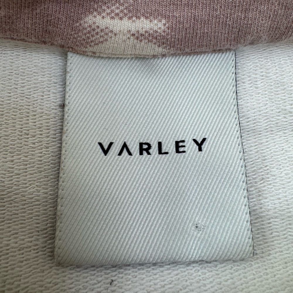 Varley Romero Sweat Half 1/2 Zip Pullover Sweatshirt in Taupe Tiedye Medium $127 - Picture 9 of 11